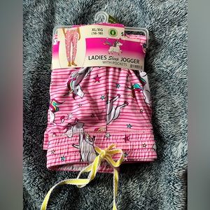Ladies sleep joggers with pocket size XL